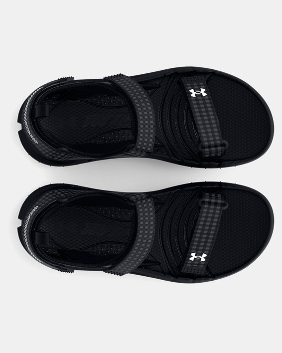 Unisex UA Fat Tire Hiking Sandals in Black image number 2